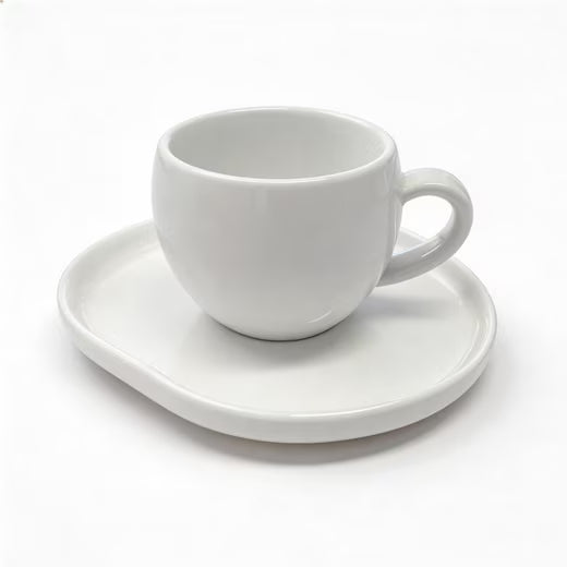 Mulex Mokkatassen für 6 Personen, 90ml, weiss