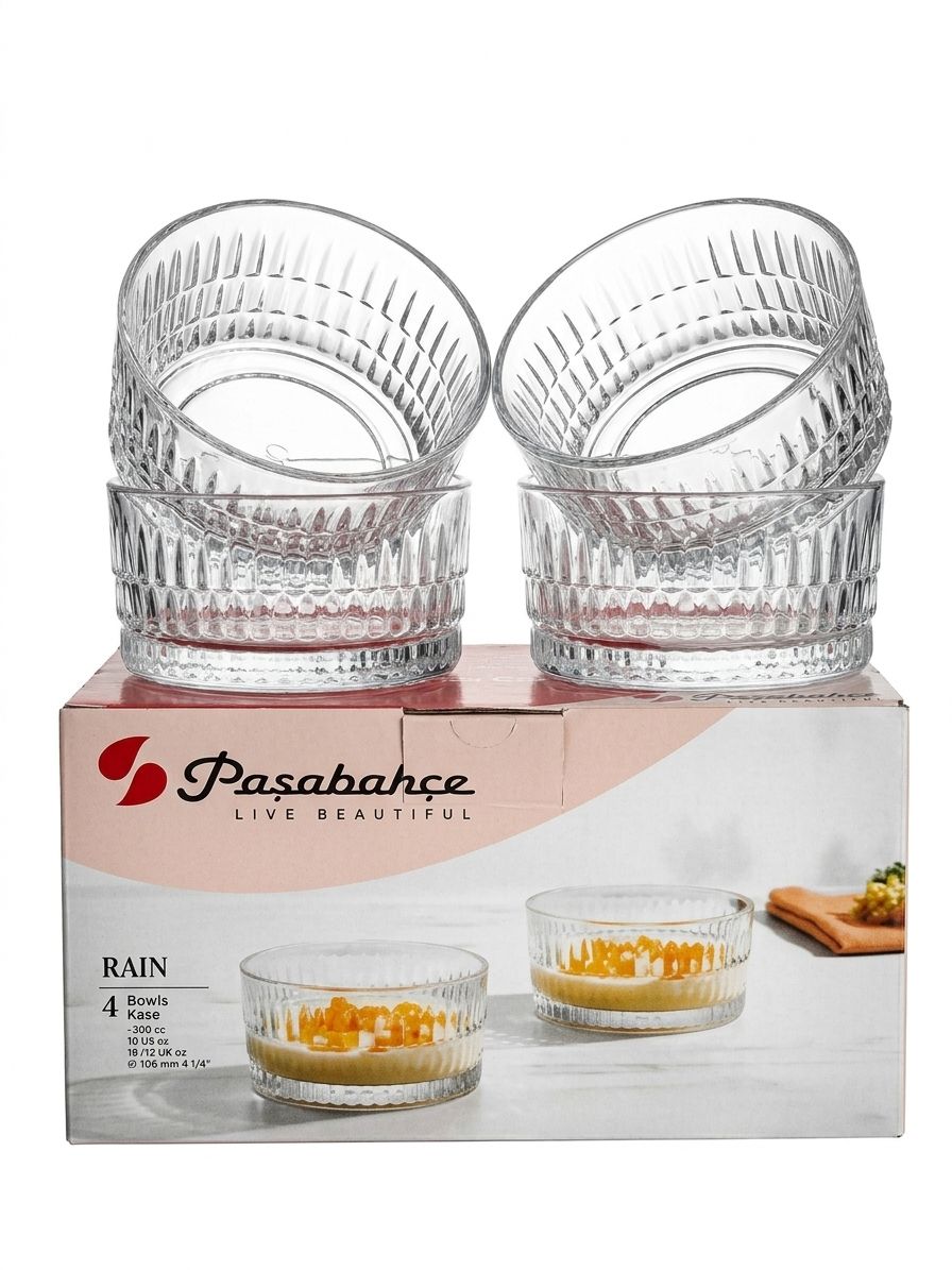 Pasabahce Rain 4er Glasschale 300cc
