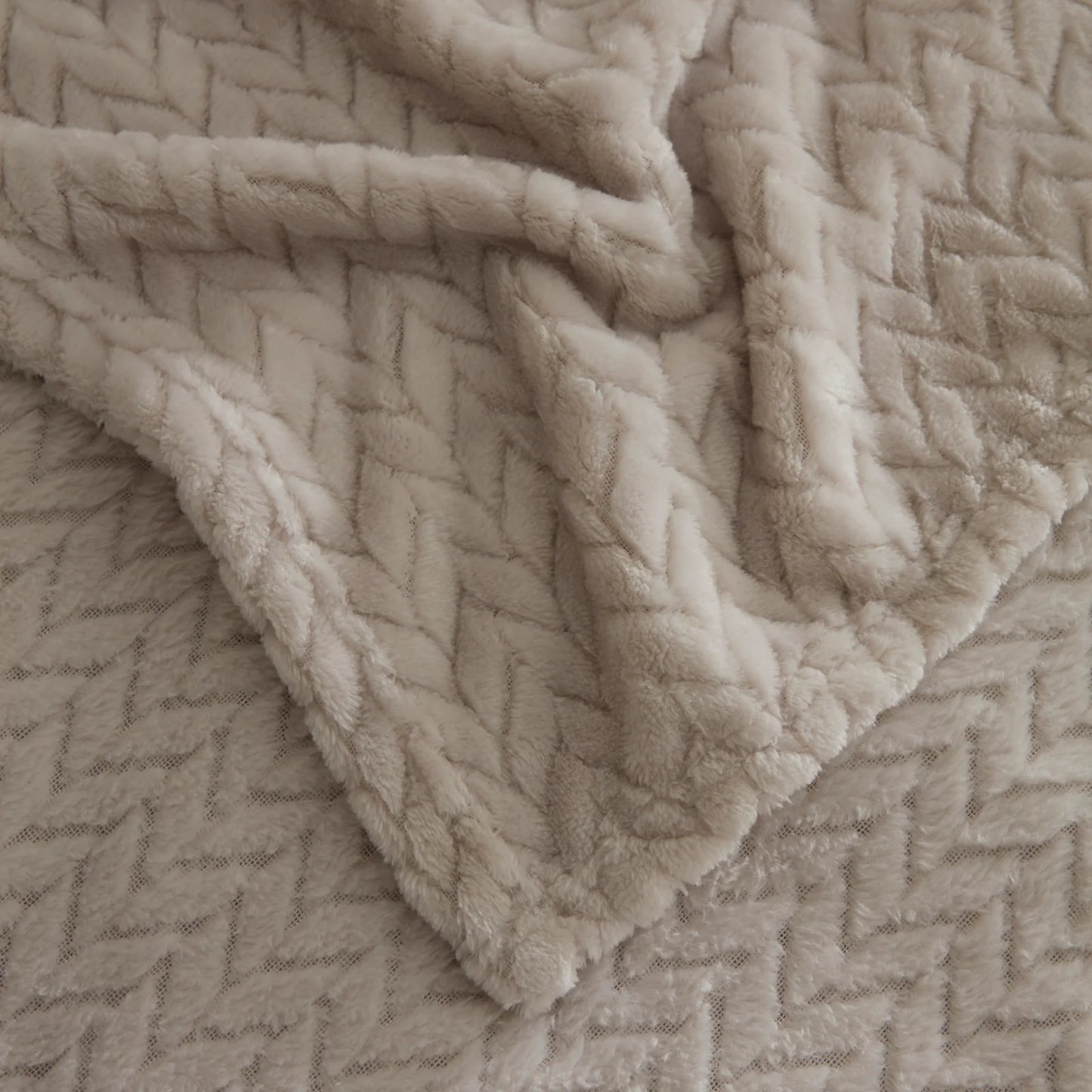 Karaca Leaves Graue Doppelbettdecke 200x220