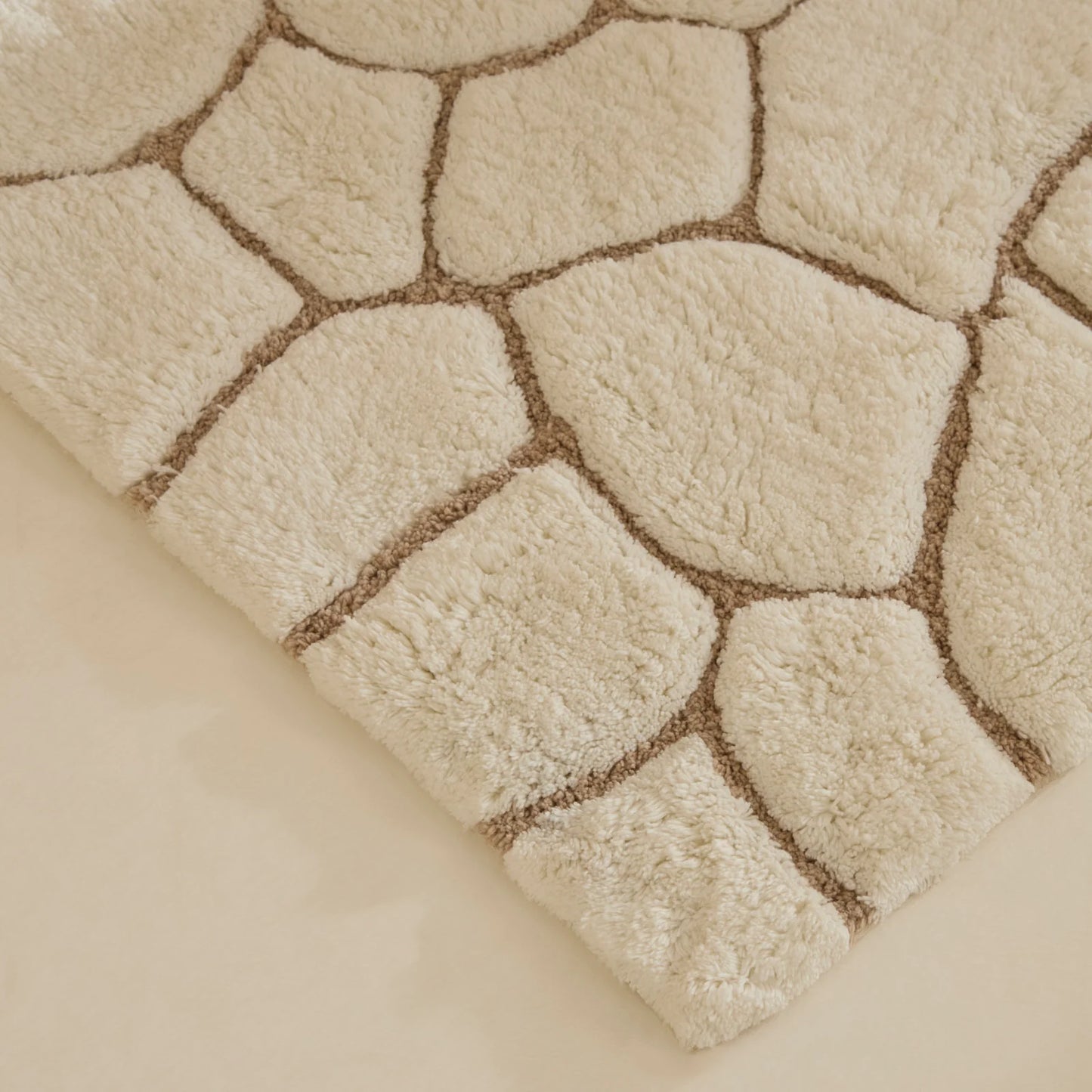 Karaca Stone Badematte, 60x100cm, Offwhite