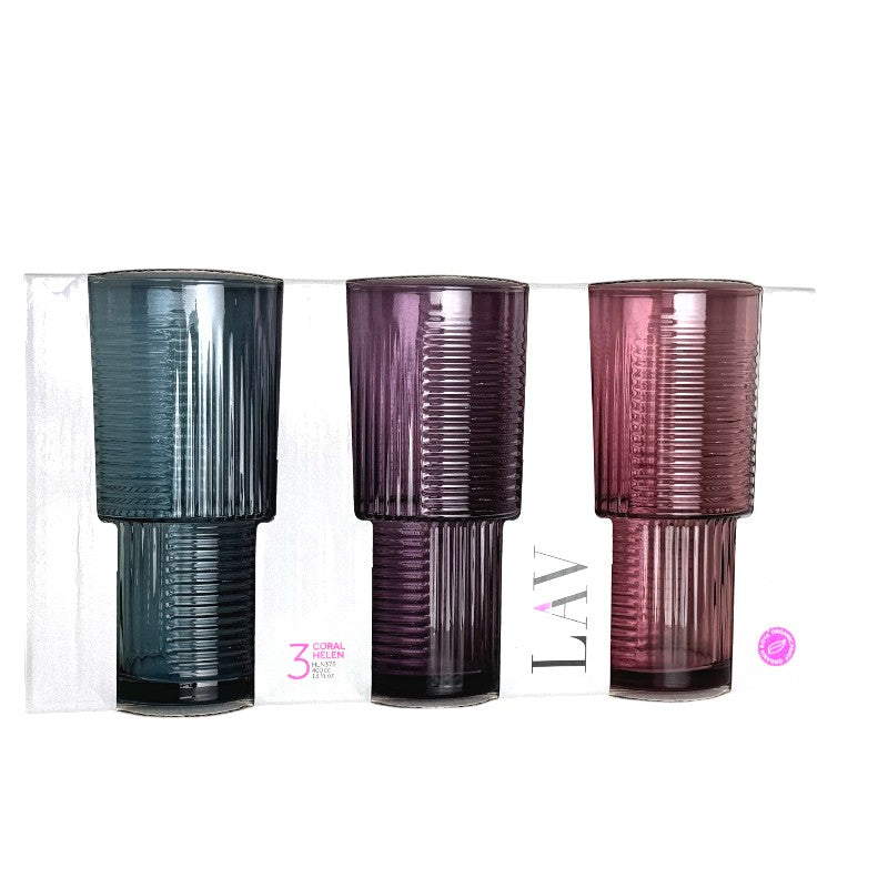 LAV Helen Color 3er Trinkglas, 400cc