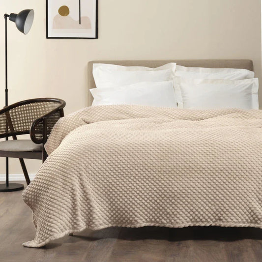 Karaca Home Alice Doppelbett-Knospen-Decke Cappuccino