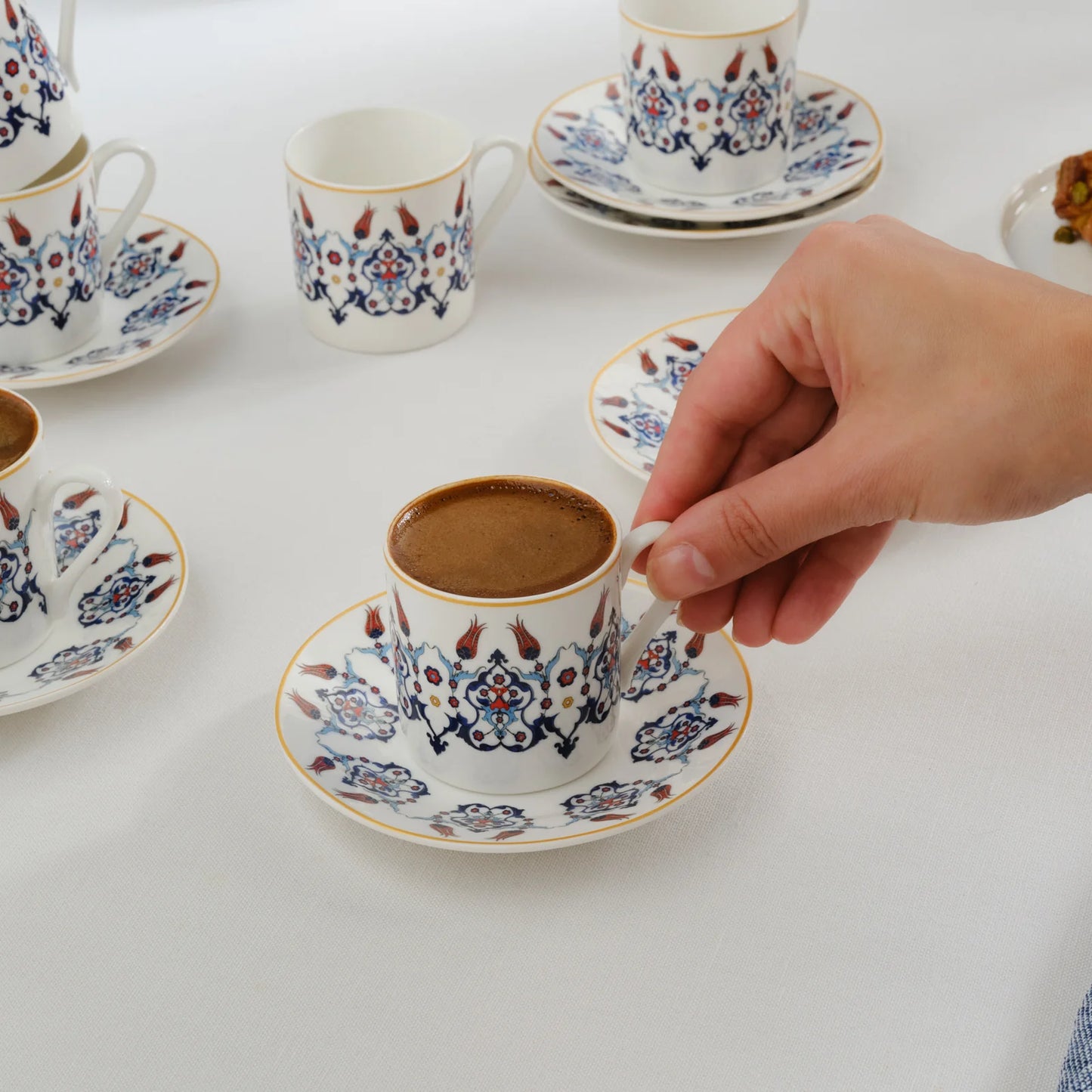 Karaca Haliç Mokkatassen-Set für 6 Personen, 80 ml