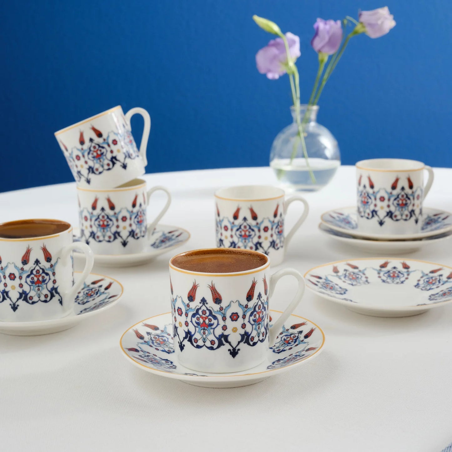Karaca Haliç Mokkatassen-Set für 6 Personen, 80 ml