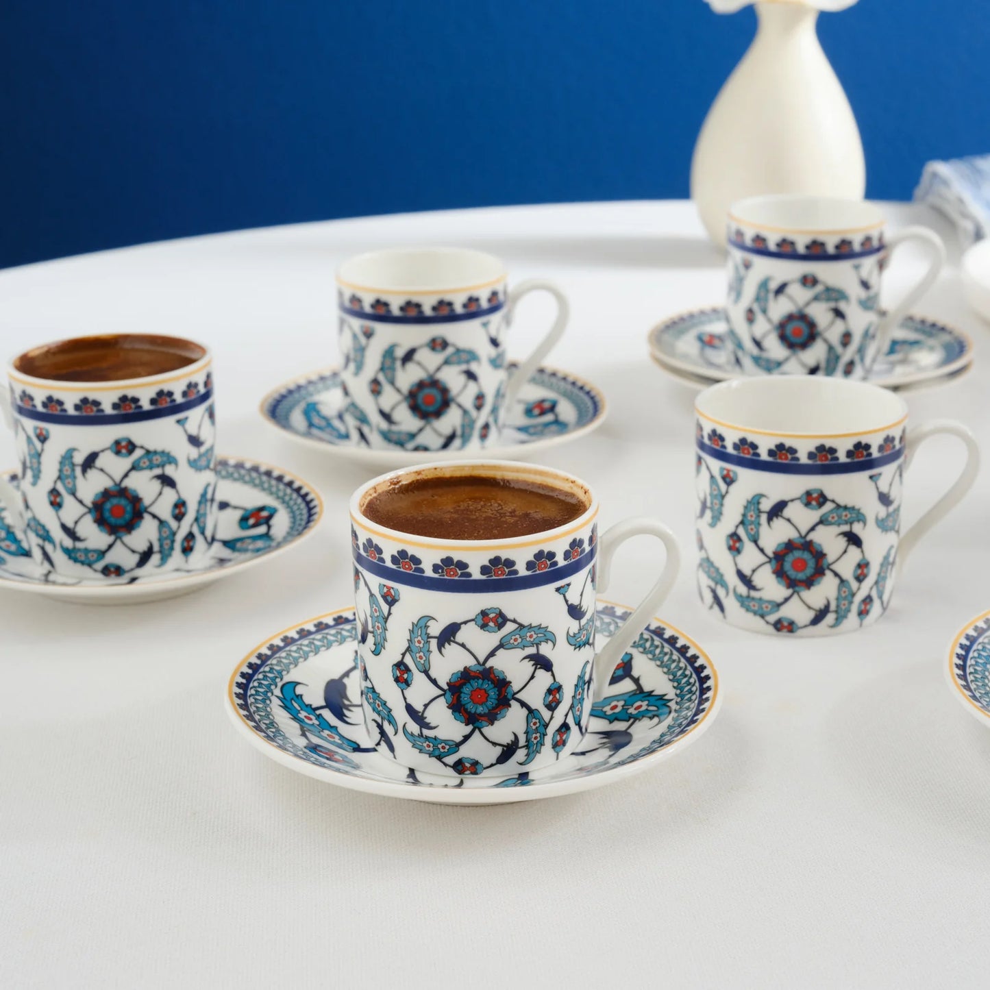 Karaca Rumi Mokkatassen für 6 Personen, 80 ml