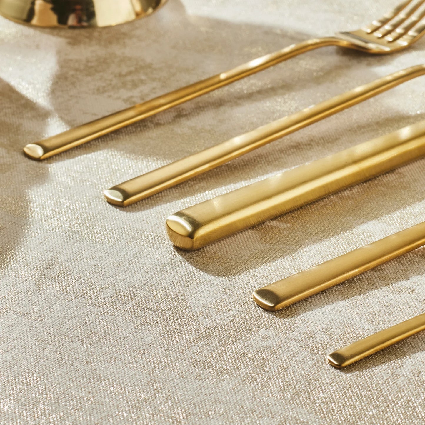 Karaca Tivoli Matte Gold 6-Personen 30-teiliges Besteckset
