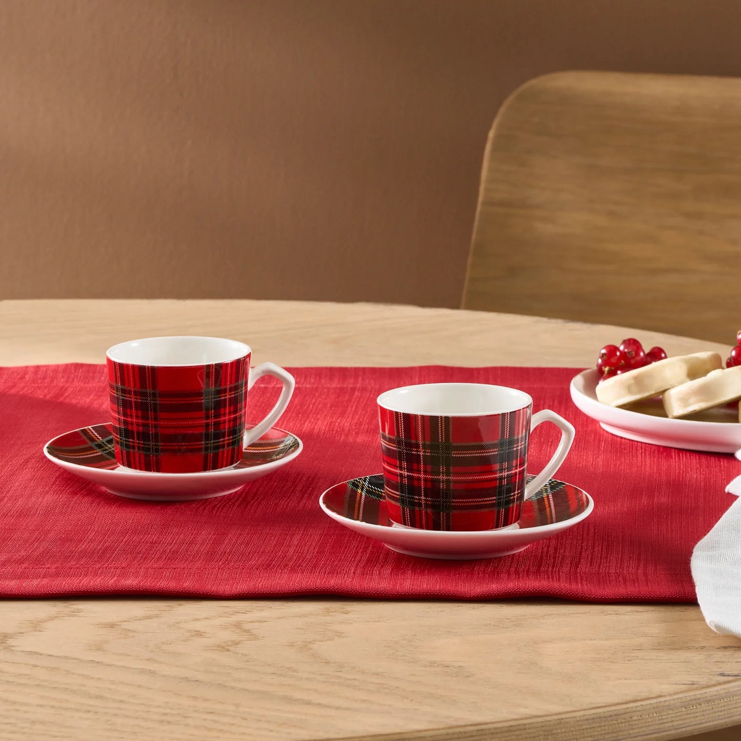 Karaca Ekose V2 Mokkatassen-Set, 2 Personen, 80 ml