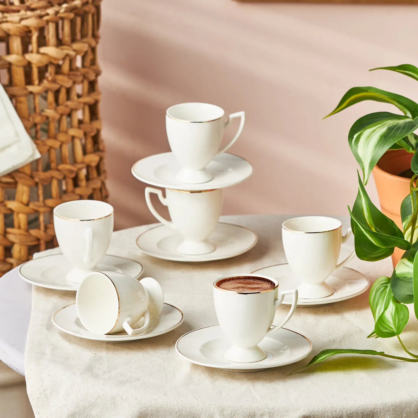 Karaca Boyoz Mokkatassen-Set, 6 Personen, 85 ml