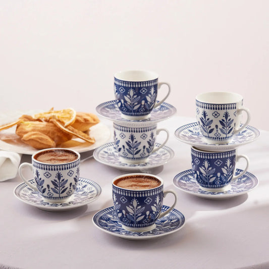 Karaca Peyker Mokkatassen-Set für 6 Personen, 85 ml