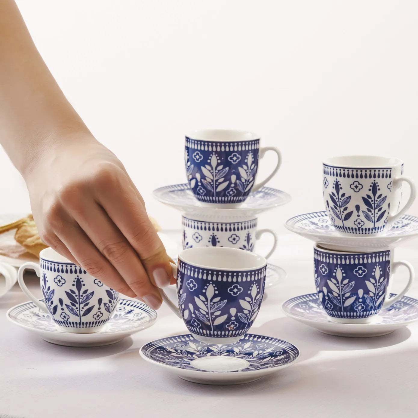 Karaca Peyker Mokkatassen-Set für 6 Personen, 85 ml