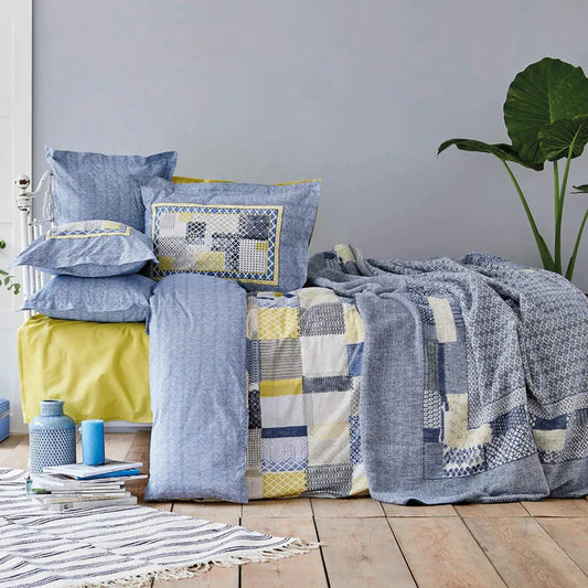 Karaca Home Bosa Indigo Einzel Bettbezug-Set