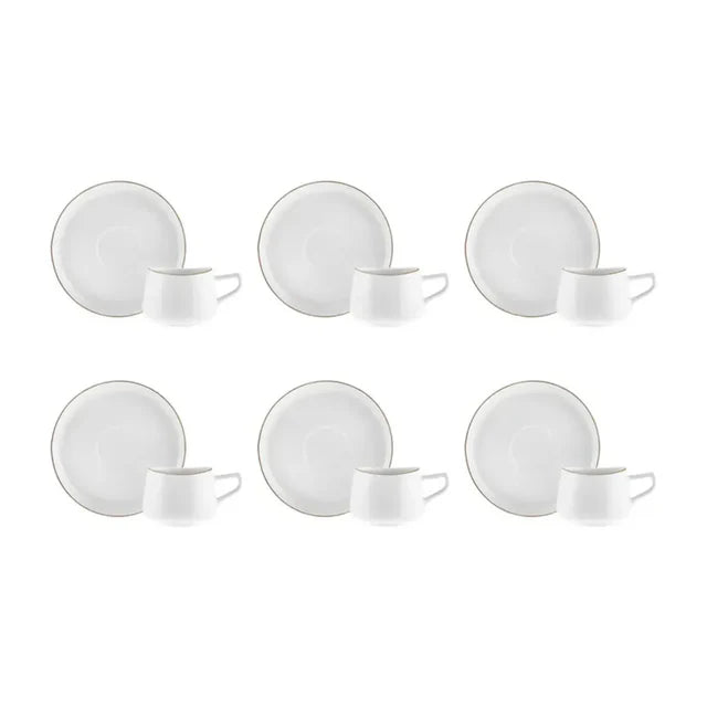 Karaca Streamline Hole Kaffeetassen Set für 6 Personen 200ml