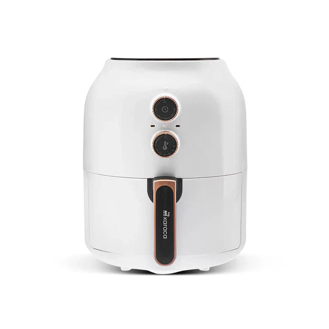 Karaca Multifry Weiß Heißluftfritteuse Ölfreie Fritteuse, 3.5L, 1300W