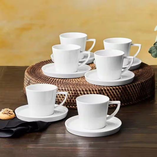 Kaffeeservice Karaca Salvare Kaffetassen für 6 Personen 260 ml, Weiß