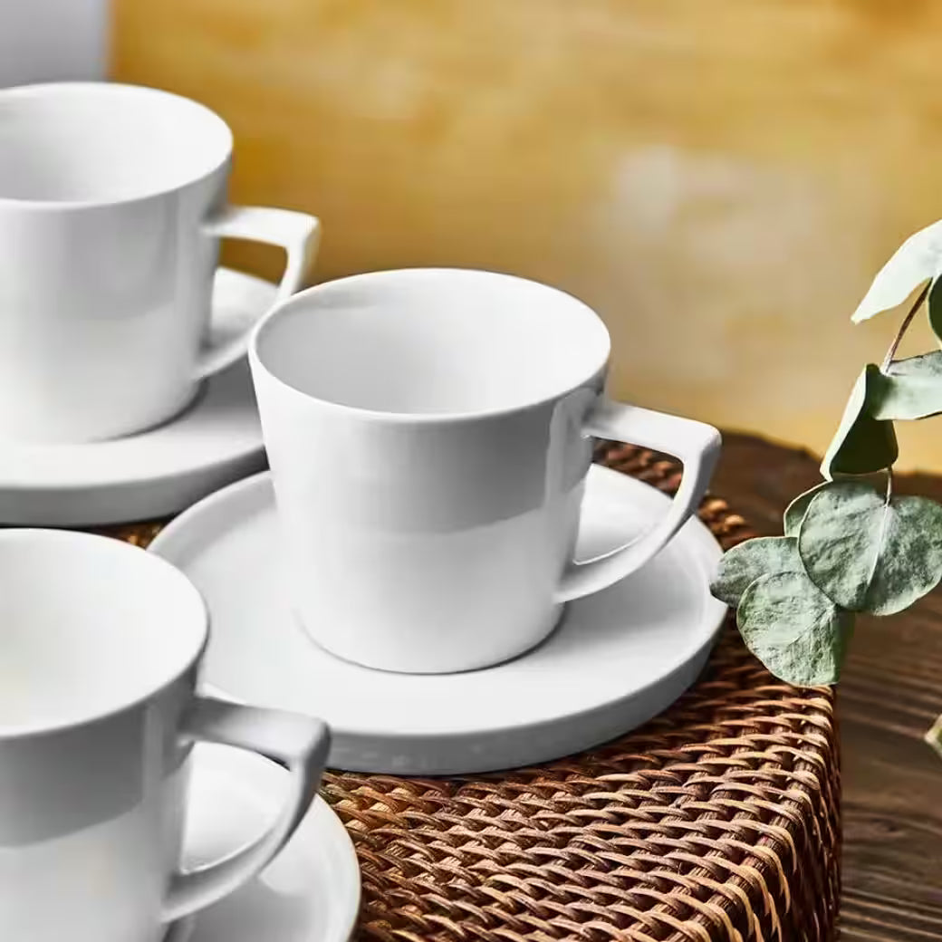 Kaffeeservice Karaca Salvare Kaffetassen für 6 Personen 260 ml, Weiß